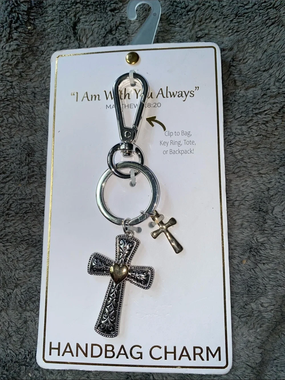 BNWT True to Form “I Am Always With You” Keychain/Bag Charm